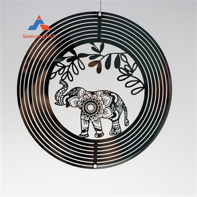Etched Metal Ornament Wind Spinner